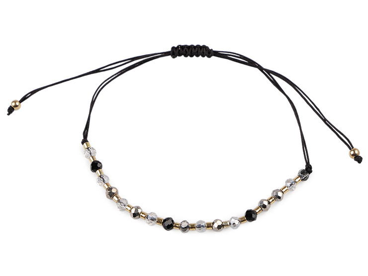 Bransoletka shamballa koraliki szlifowane z efektem AB 