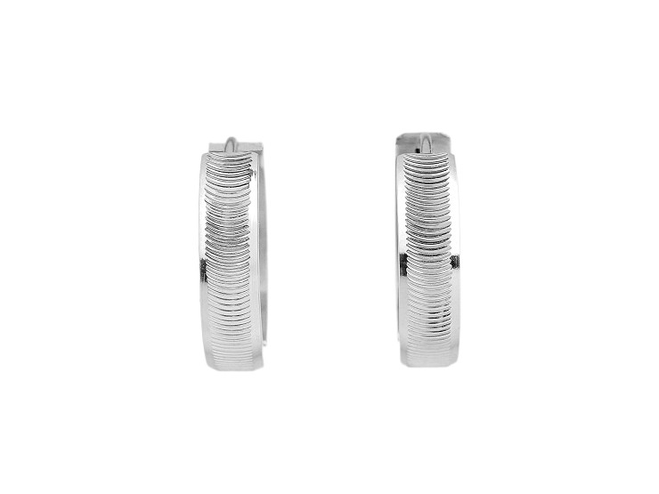 Orecchini creoli in acciaio inox
