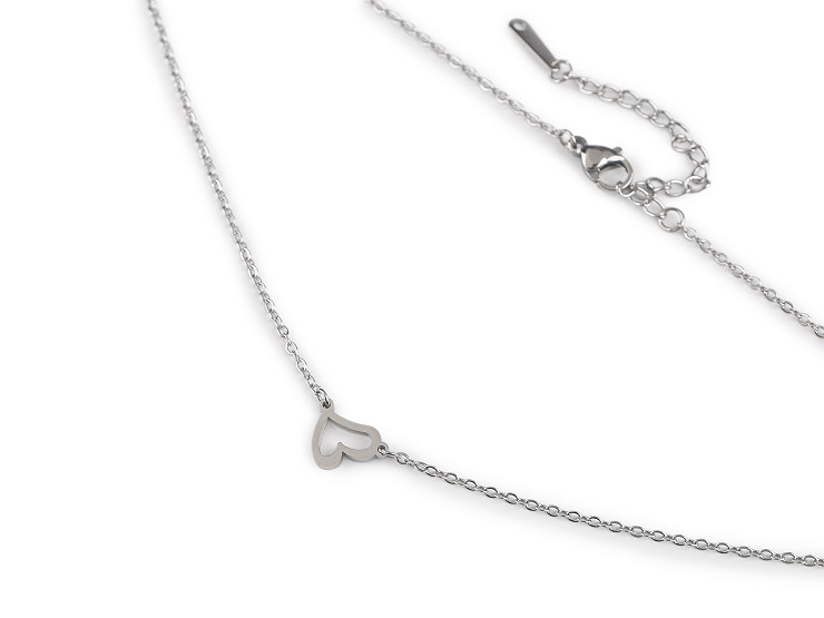 Collier Cœur en acier inoxydable