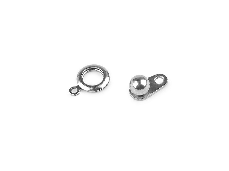 Rozsdamentes acél ékszerkapocs 8x14 mm