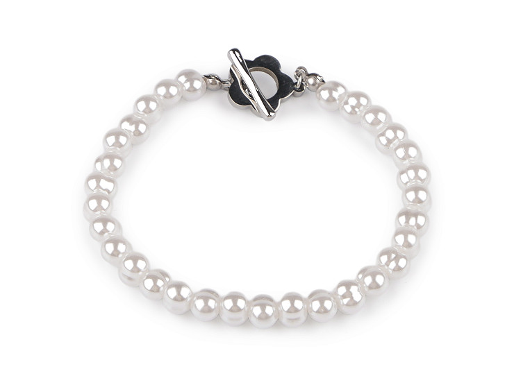 Gyöngyös rozsdamentes acél karkötő