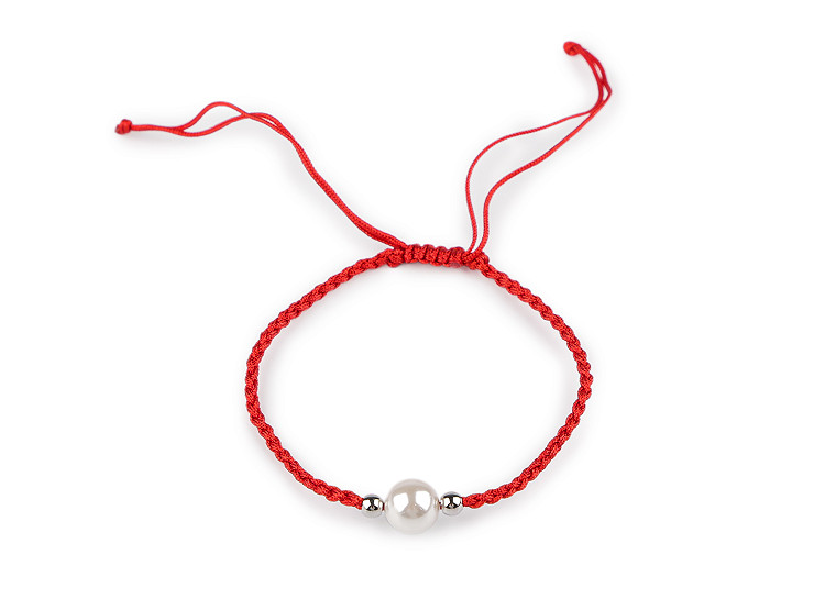 Náramek shamballa s perlou