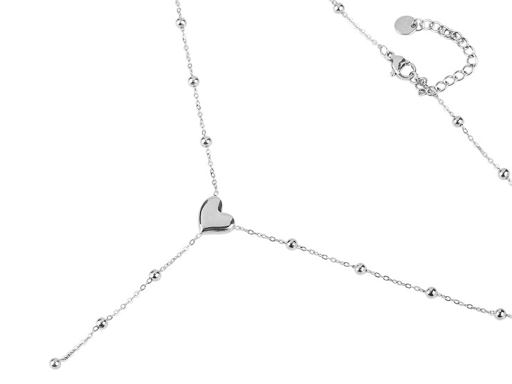 Náhrdelník z nerezovej ocele srdce