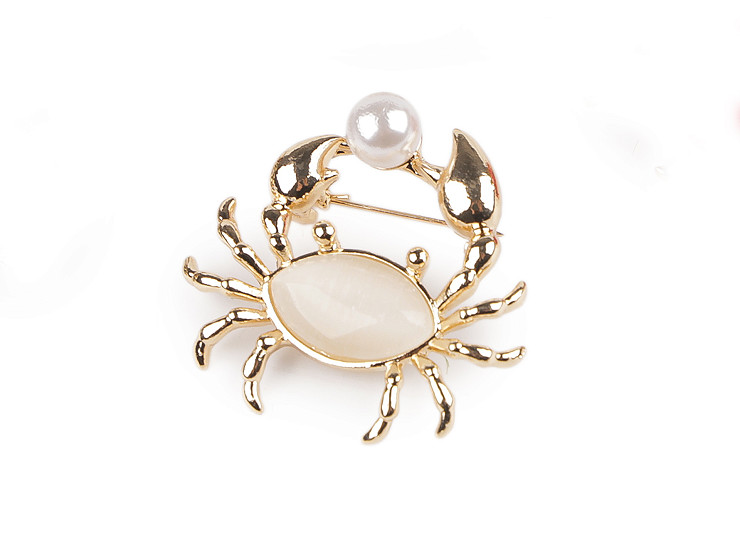 Broșă albină, crab, vulpe, gărgăriță