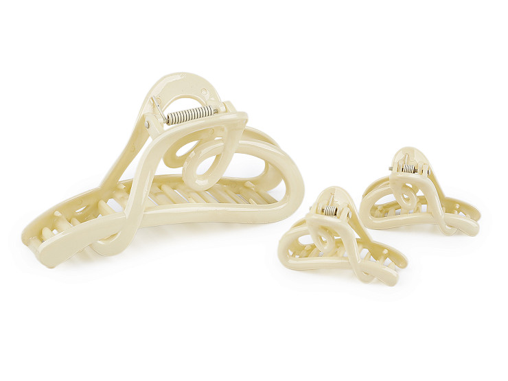 Skřipec do vlasů srdce sada 2+1 ks