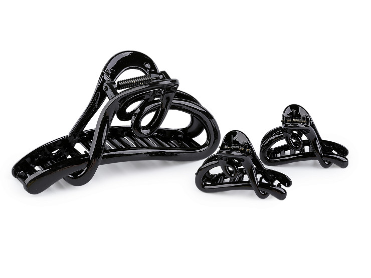 Skřipec do vlasů srdce sada 2+1 ks