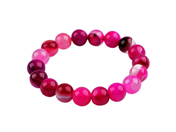 Náramok pružný zo sklenených korálikov