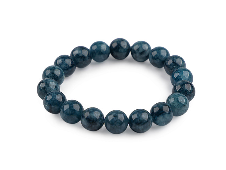 Náramek pružný ze skleněných korálků