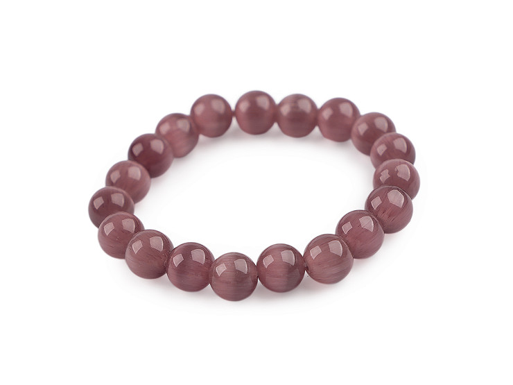 Náramek pružný ze skleněných korálků