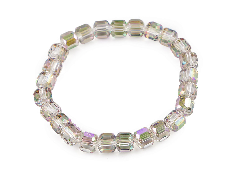 Brățară flexibilă din mărgele cu efect AB