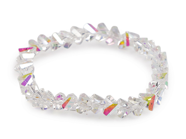  Rugalmas karötő csiszolt gyöngyökből AB hatással