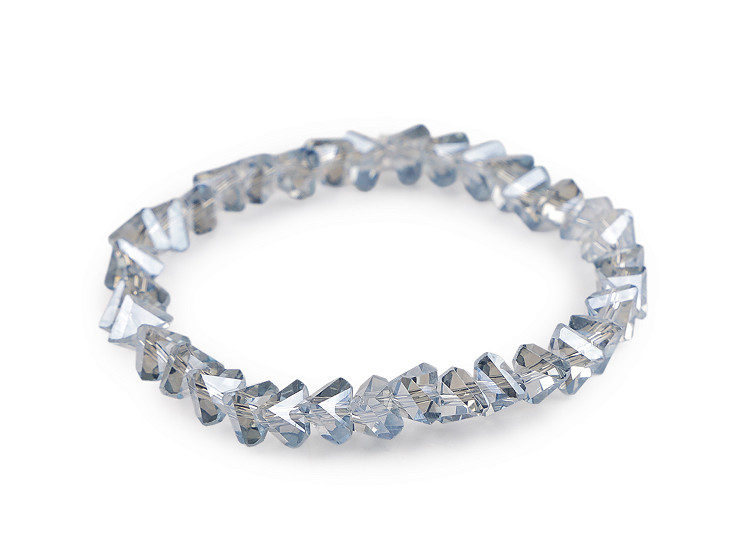  Rugalmas karötő csiszolt gyöngyökből AB hatással