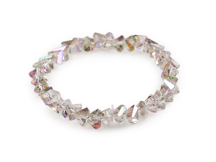  Rugalmas karötő csiszolt gyöngyökből AB hatással