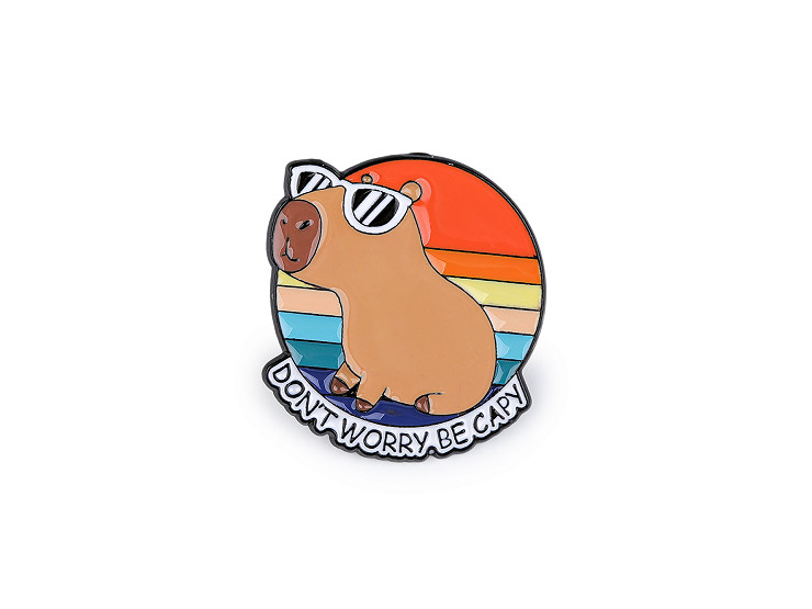 Brošňa / odznak kapybara