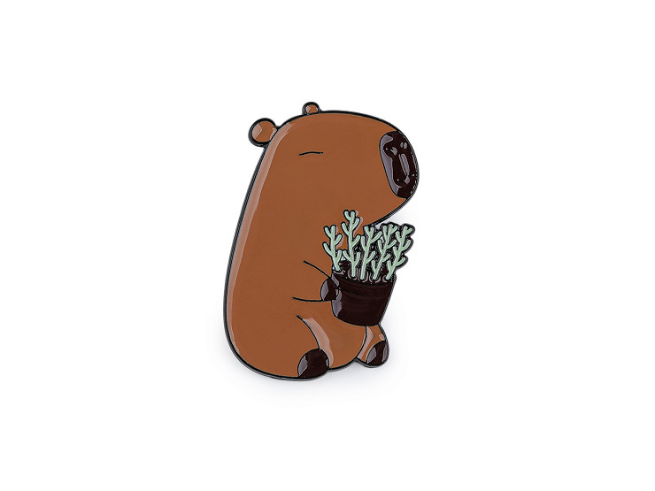 Brošňa / odznak kapybara