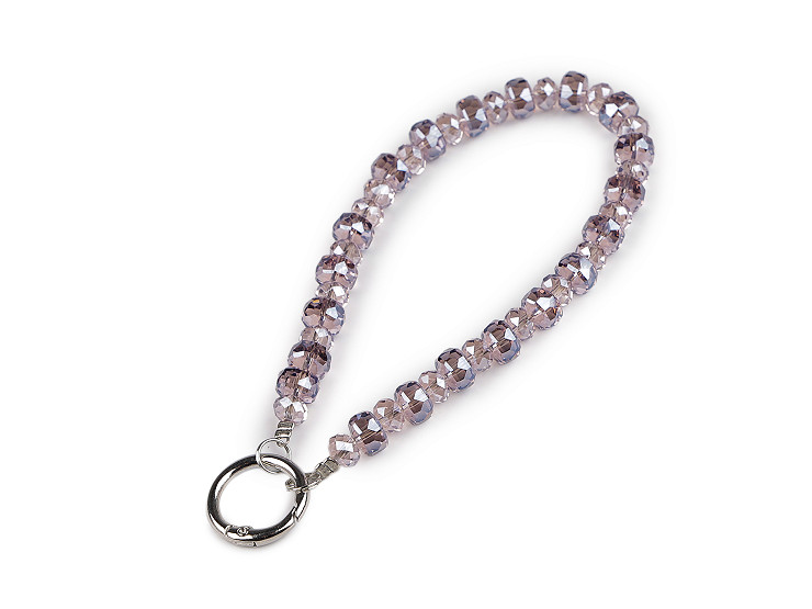 Prívesok na mobil zo sklenených korálikov