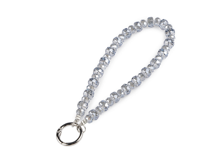 Prívesok na mobil zo sklenených korálikov