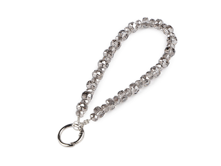 Prívesok na mobil zo sklenených korálikov