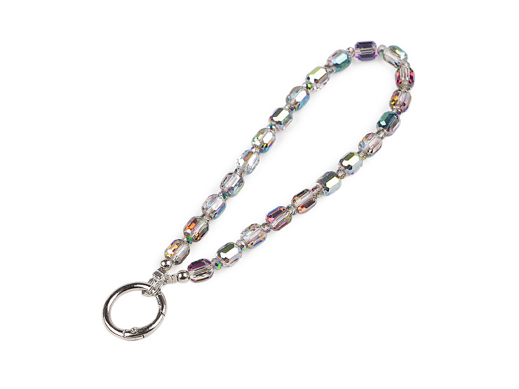 Prívesok na mobil zo sklenených korálikov