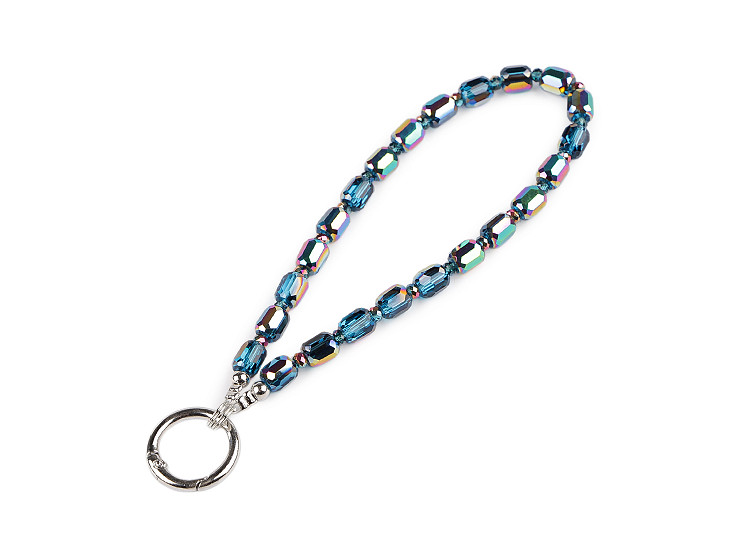 Prívesok na mobil zo sklenených korálikov