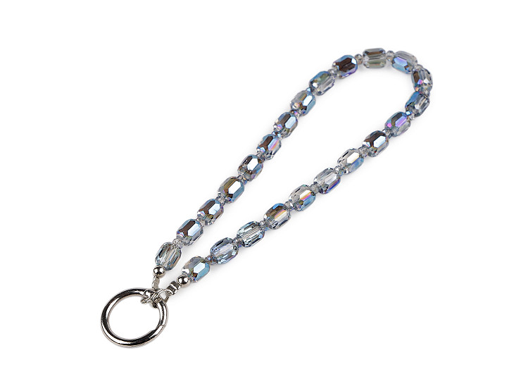 Prívesok na mobil zo sklenených korálikov