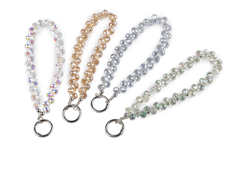 Prívesok na mobil zo sklenených korálikov