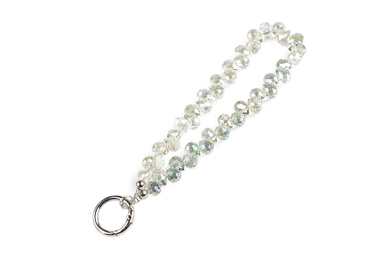 Prívesok na mobil zo sklenených korálikov