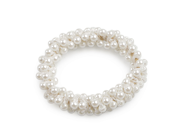 Perlová gumička do vlasov