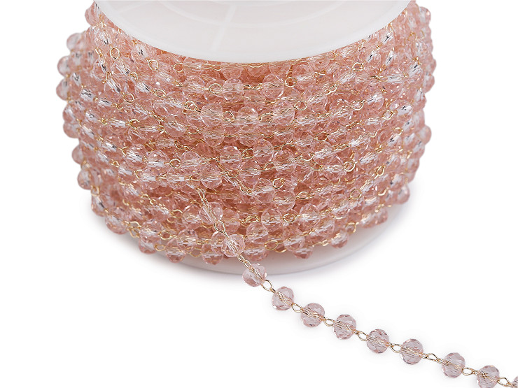 Chain with cut beads Ø4 mm sold by the meter