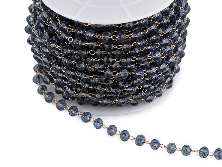 Chain with cut beads Ø4 mm sold by the meter