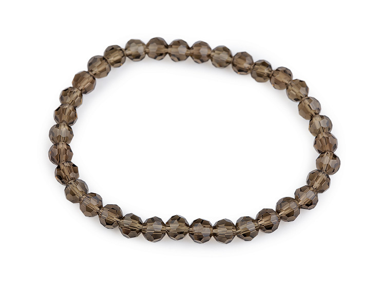 Náramek pružný z broušených korálků