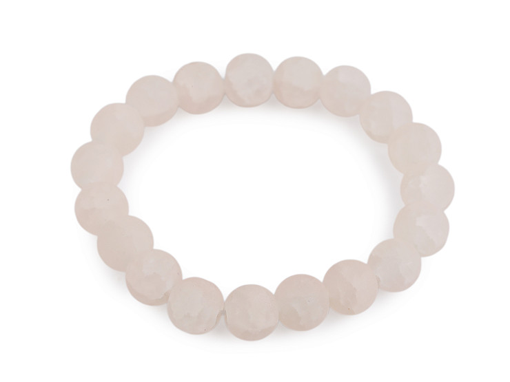 Rugalmas karkötő öveggyöngyökből jéges hatású