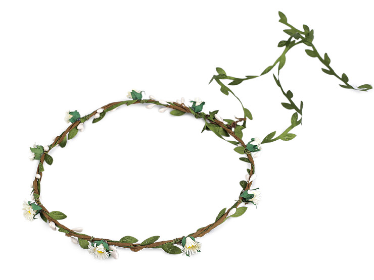 Květinový věneček do vlasů sedmikrásky