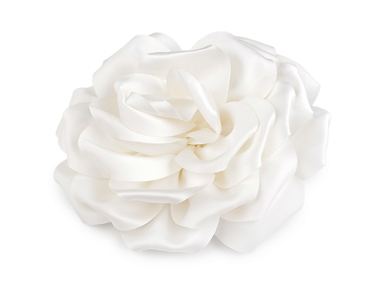 Brož saténová růže Ø17 cm