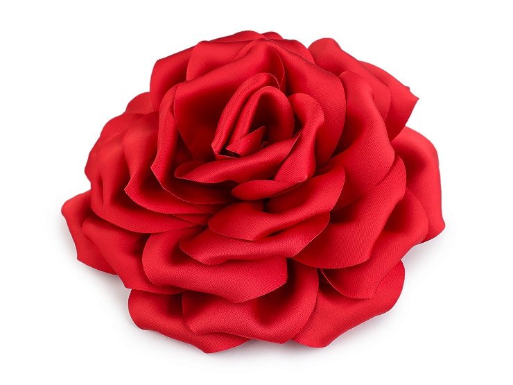 Brož saténová růže Ø17 cm