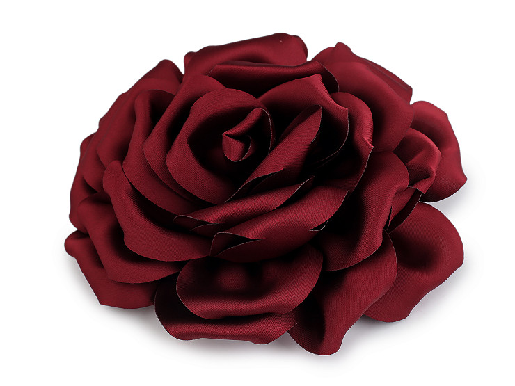 Brož saténová růže Ø17 cm
