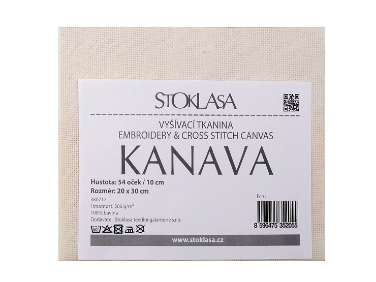 Etamină pentru brodat Kanava, 20x30 cm