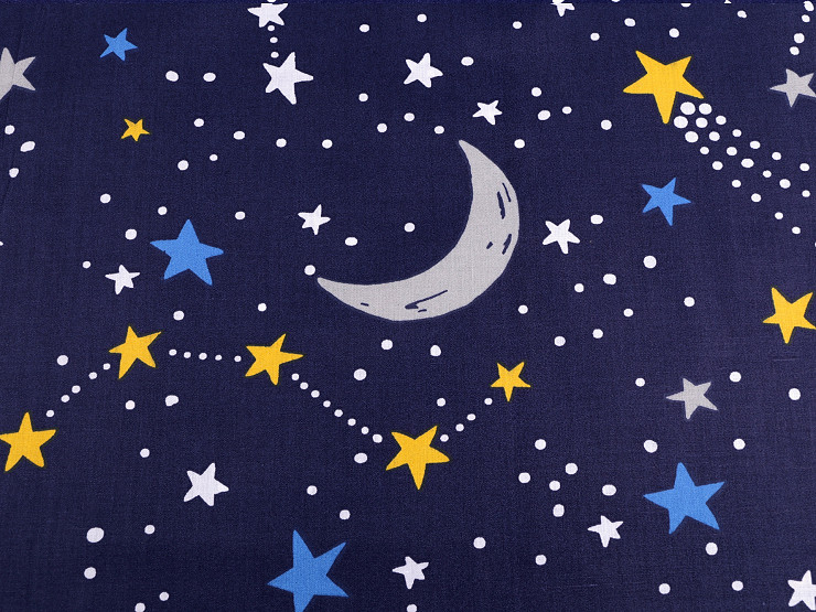 Cotton Fabric / Canvas Night Sky