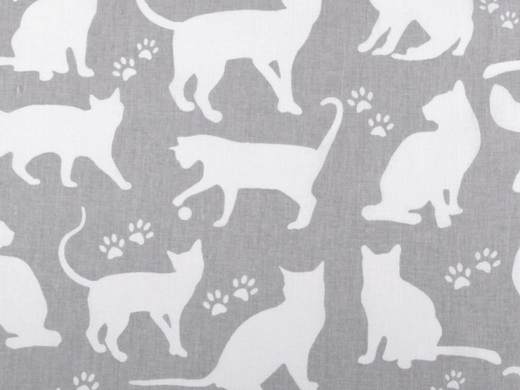 Cotton Fabric / Canvas - Cat
