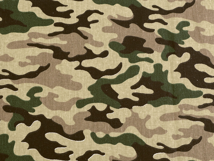 Baumwollstoff/Leinen Camouflage