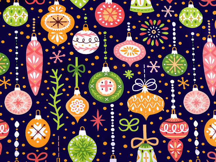 Cotton Fabric / Canvas - Ornaments