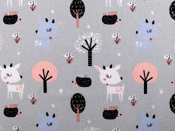 Cotton Flannel Fabric, Deer