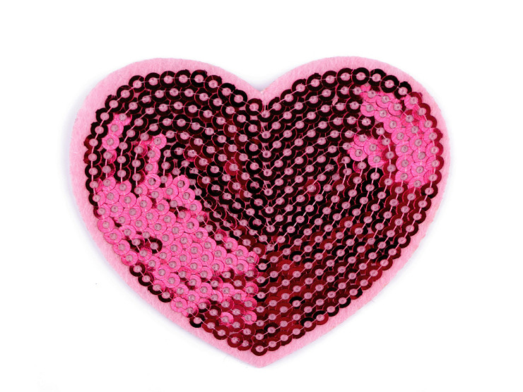 Iron on Patch Heart with sequins