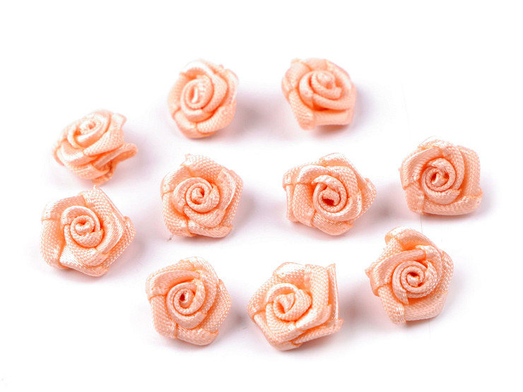 Trandafiri din satin, Ø10 mm