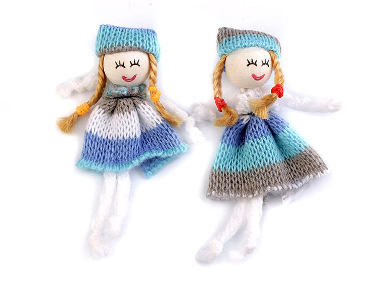 Textilná bábika / nášivka 8 cm
