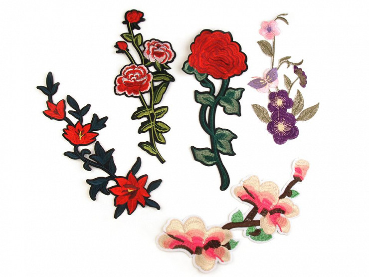 hawk the end See you Aplicații termoadezive - flori, trandafiri | STOKLASA mercerie și materiale  textile