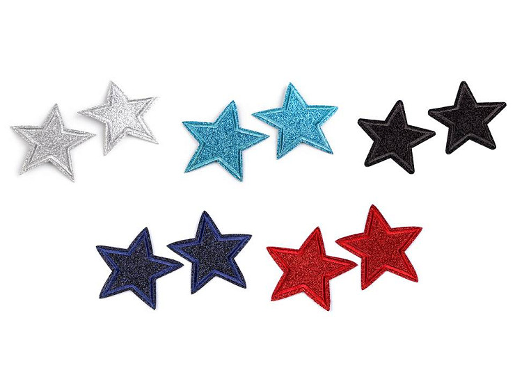 Nažehlovačka hvězda s glitry