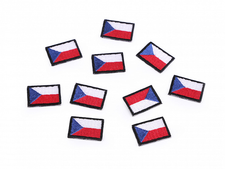 Aufbügler Mini tschechische Flagge
