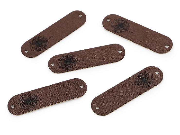 Απλικέ / ετικέτα από eco leather – πικραλίδα