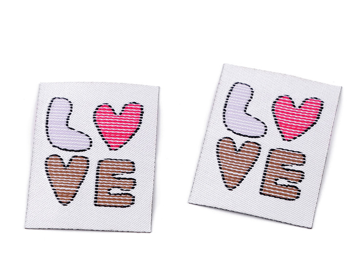 Patch thermocollant, « Love » (« Amour »)